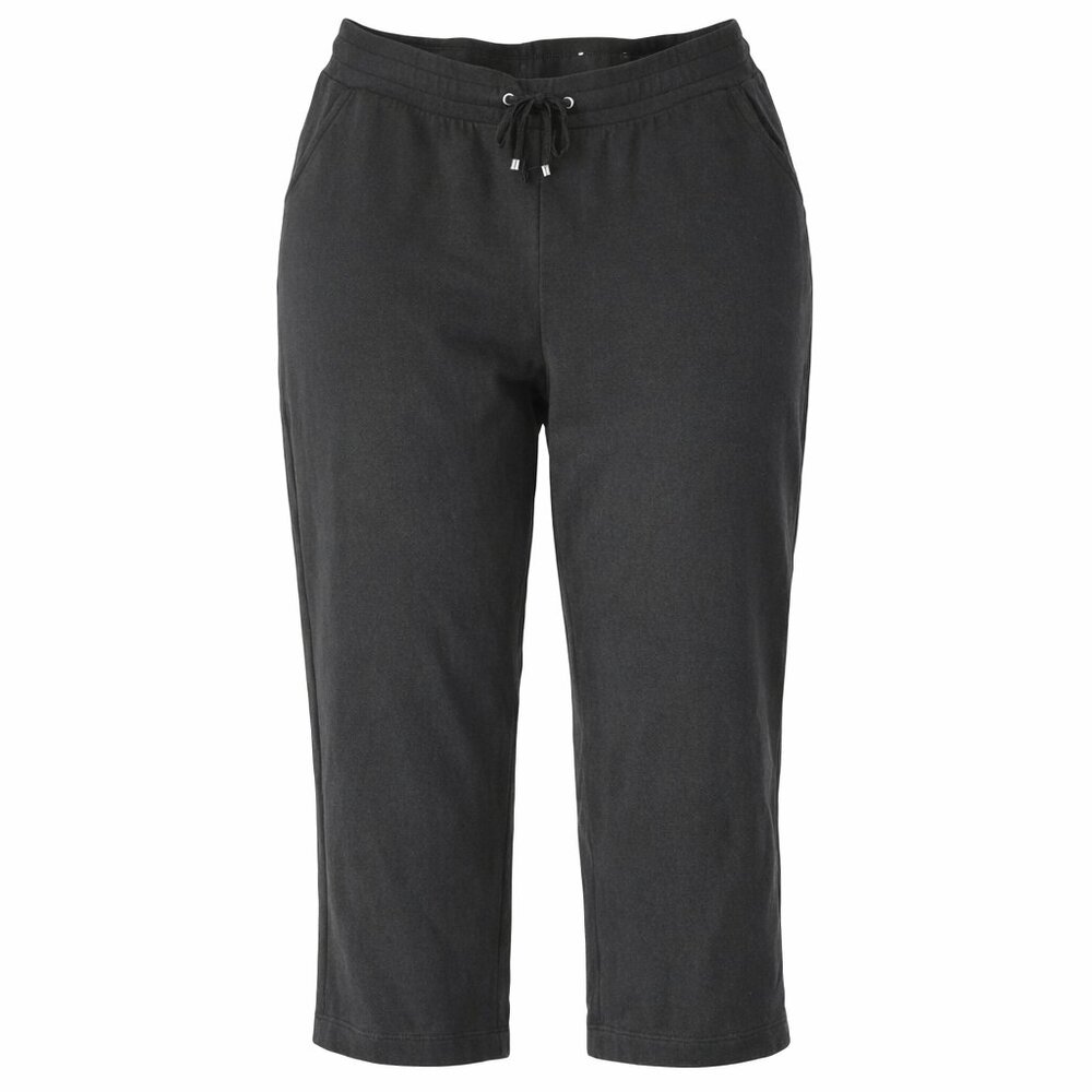 3/$20 Croft & Barrow Crop Pants Stretch Black PL Petite Large drawstring comfy